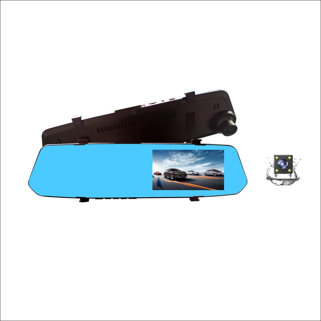 Xe hơi 4,3 inch phía trước và phía sau ghi âm kép ghi lái xe độ nét cao | BigBuy360 - bigbuy360.vn