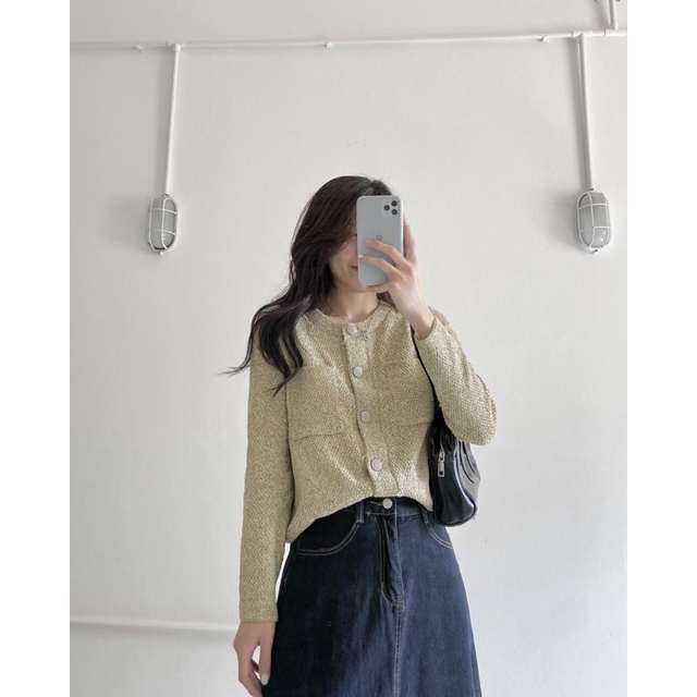 KAYY. Áo len gạo khuy đồng - A6681
