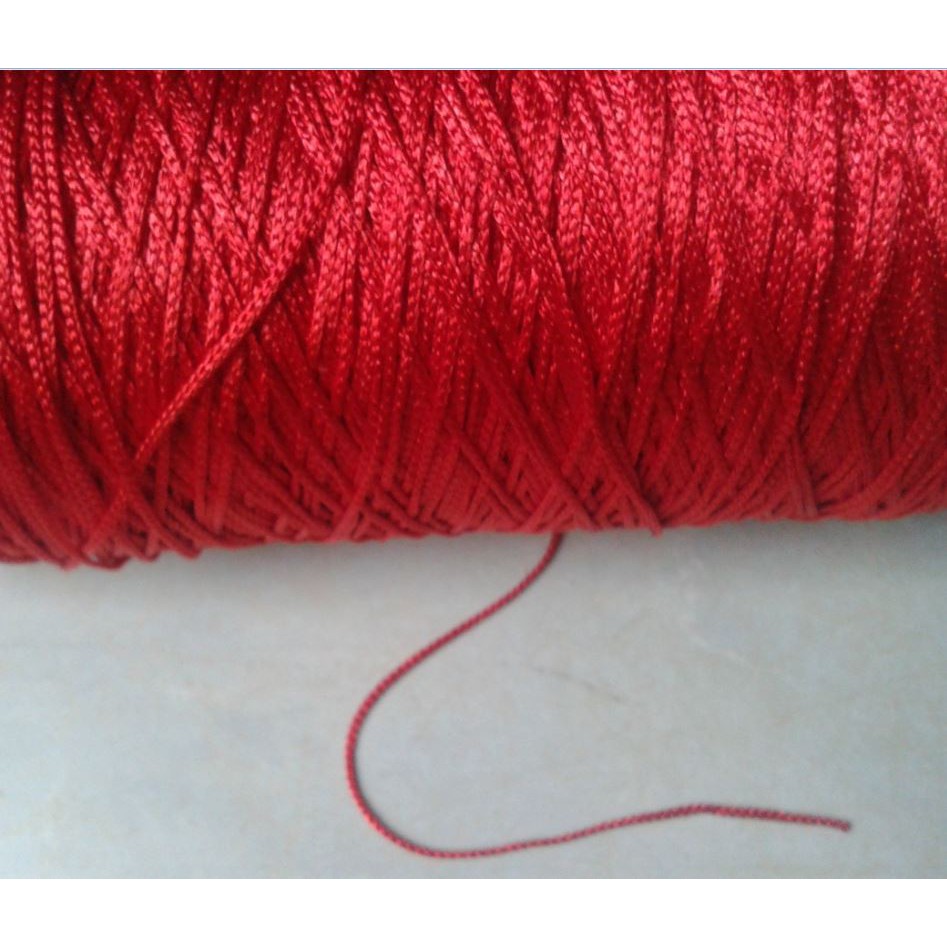 40m dây dù đỏ 1.0 xỏ vòng chỉ đỏ may mắn