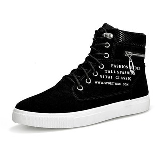 Giày sneaker cao cổ nam khóa cạnh