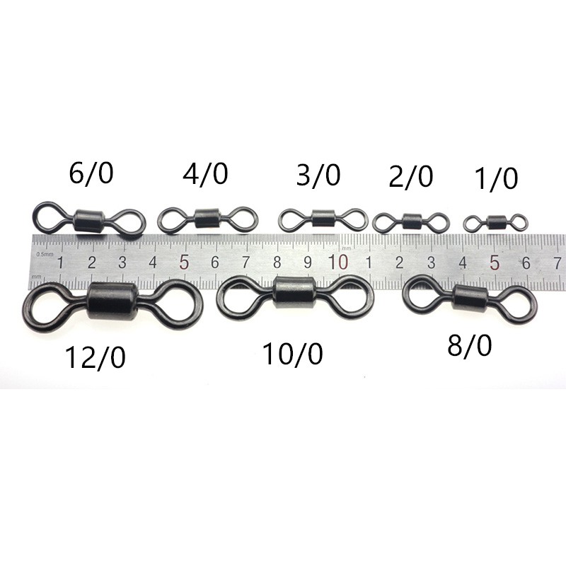 Khoen Móc Mồi Câu Cá Bằng Thép Không Gỉ Cỡ Lớn 12 / 0-1 / 0 #