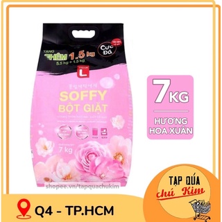 Bột giặt SOFFY Hàn Quốc hương hoa xuân 7KG không bị vón cục