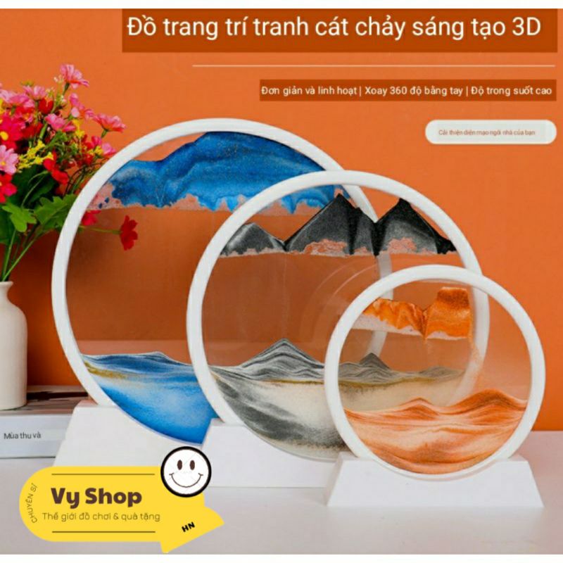 Tranh Cát Chảy 3D. Quà Tặng Sinh Nhật , Kỉ Niệm ,Trang Trí