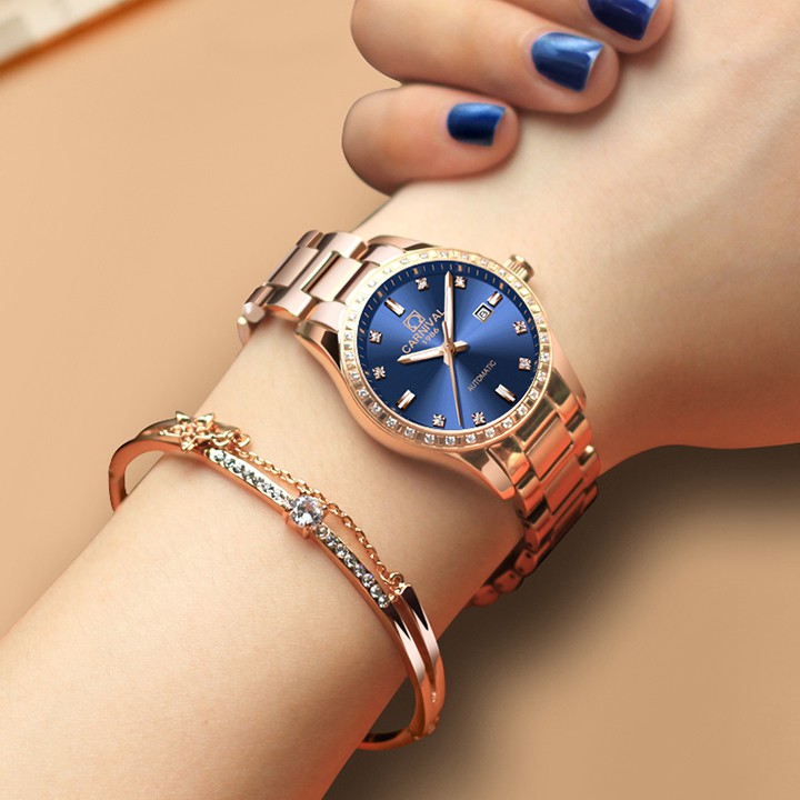 Đồng hồ nữ máy Automatic, kính sapphire L68502.101.414 - DHN1805