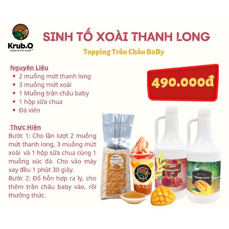 Mứt hoa quả các loại KrubO