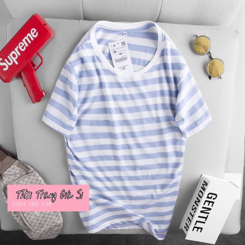 [SALE LỚN]Áo Thun Nam Đẹp Thời Trang Áo Phong Lính Sọc Kẻ Cao Cấp Cotton 100% Cực Mát, Co Giãn 4 Chiều | BigBuy360 - bigbuy360.vn