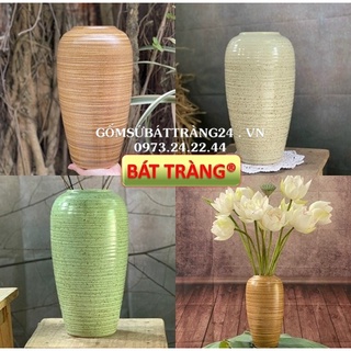 LỌ HOA DECOR CAO 30cm BÌNH HOA GỐM TRANG TRÍ NỘI THẤT LỌ CẮM HOA DÁNG ỐNG