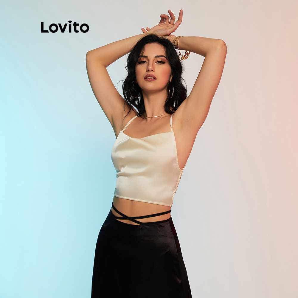 Áo tank top không tay màu sâm panh L12D50
 | BigBuy360 - bigbuy360.vn