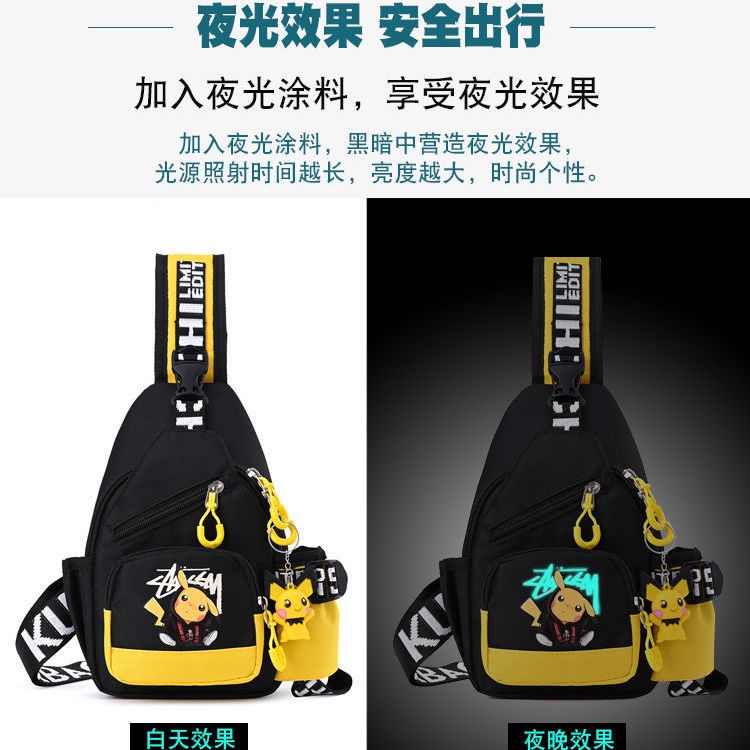 Túi Đeo Chéo Trước Ngực Họa Tiết Hoạt Hình Dễ Thương Phong Cách Đường Phố Thời Trang 2022 Cho Bé Trai Gái