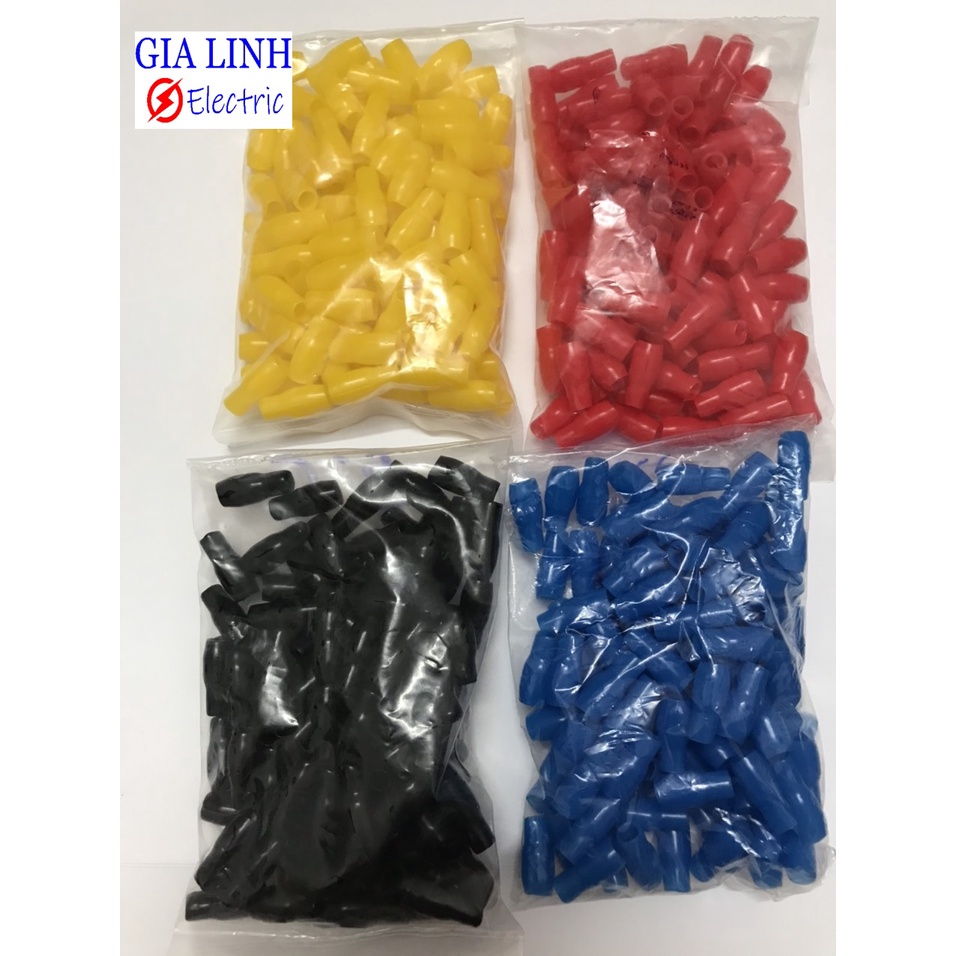 10 CÁI ---MŨ CHỤP đầu Cos / mũ chụp đầu nối cáp V3.5-V38