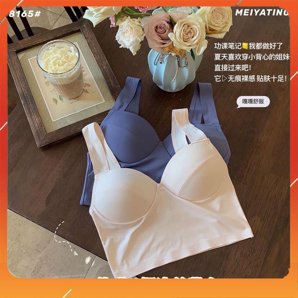 Áo bra chữ U cotton mịn thấm hút mồ hôi đa năng cao cấp quai to bản kiểu dáng sang chảnh hottrend