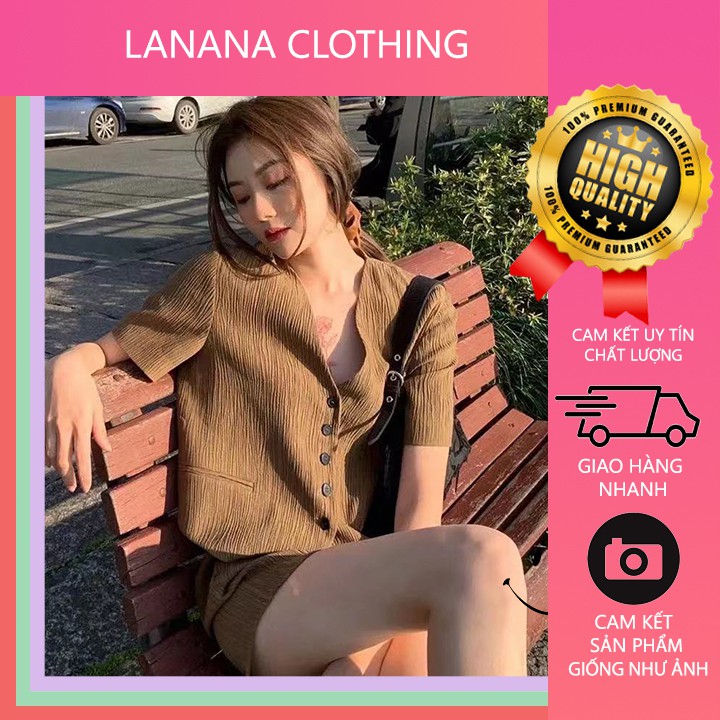 Bộ Vest Nữ Công Sở LANANA CLOTHING Lịch Sự Sang Trọng Size 50-58kg