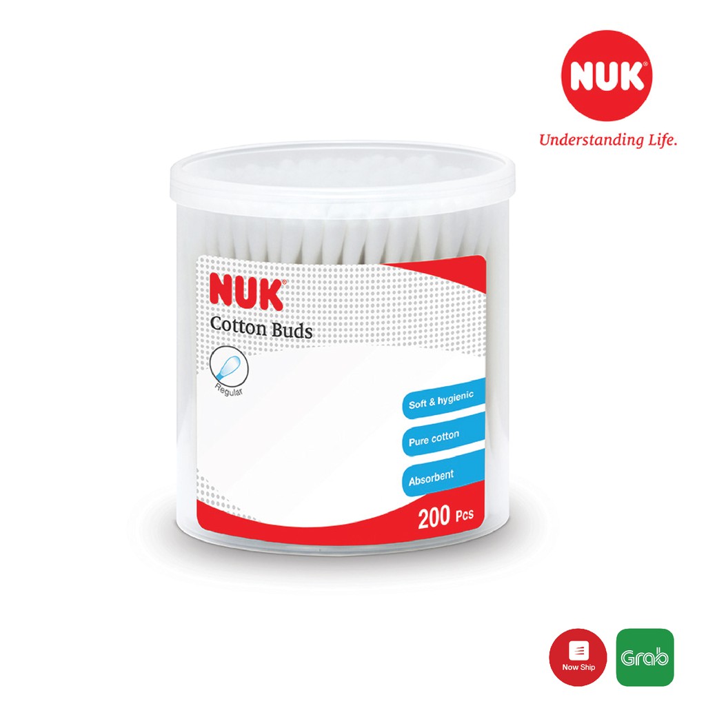 Tăm bông cotton NUK Slim 200pc