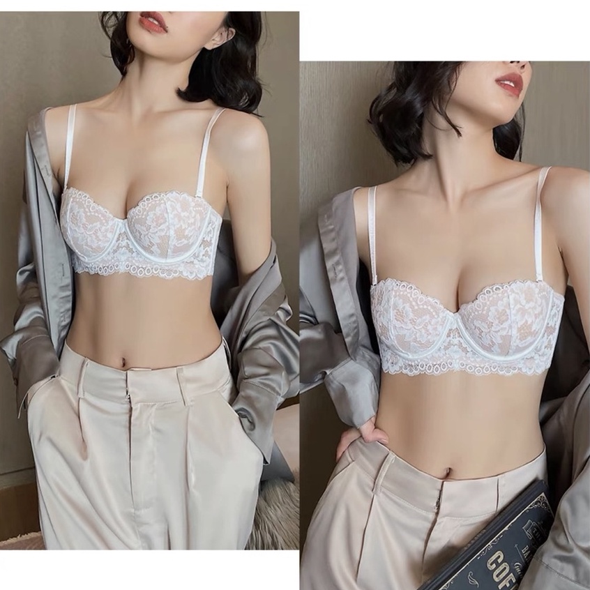 Áo Lót , Áo Ngực Ren Hoa Cup Ngang Có Gọng Đệm Mỏng Mềm Mại ,Quyến Rũ Cao Cấp