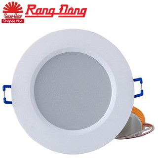 Đèn LED âm trần 9W Rạng Đông, khoét lỗ 110mm, vỏ nhựa