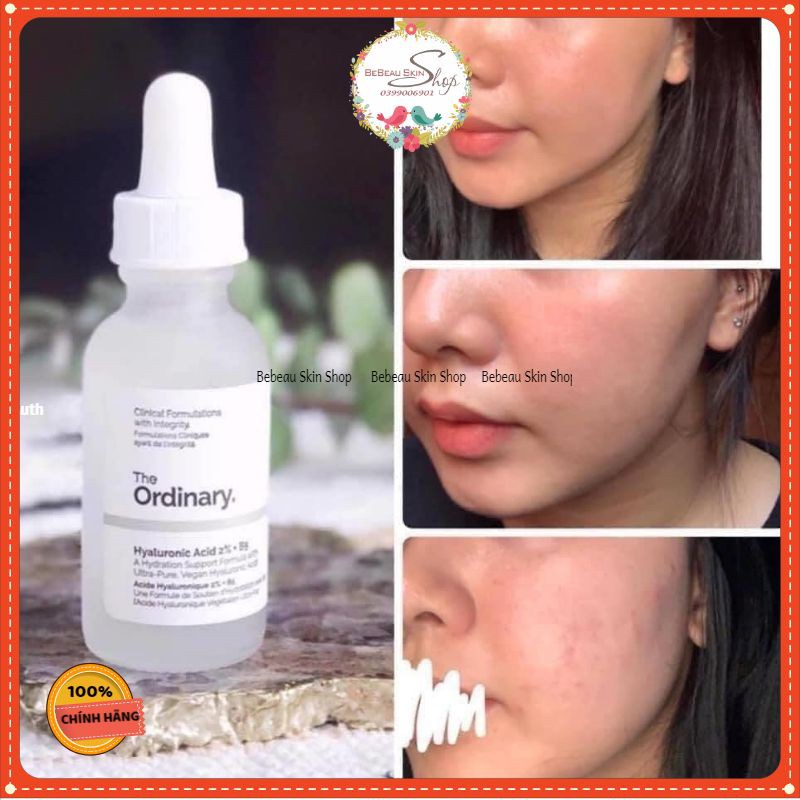 [Mã 2212FMCG100K giảm 8% đơn 500K] The Ordinary Hyaluronic Acid 2% + B5 Tinh Chất cấp nước dưỡng ẩm cho da - Bebeau