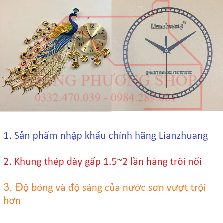 Đồng Hồ Con Công TP-018 ( Hàng Loại 1)