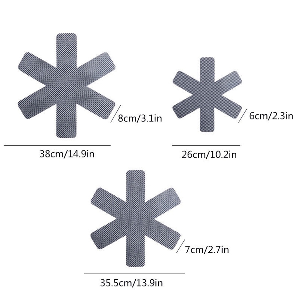 Set 3 Tấm Lót Nồi Bằng Vải Nỉ Cách Nhiệt Tiện Dụng