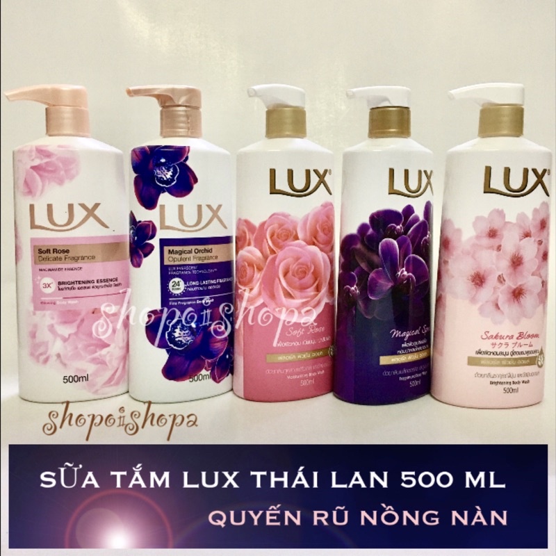 🌼 Sữa tắm Lux Thái lan mịn sạch dưỡng da 450ml