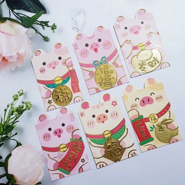 Bao lì xì ép kim Heo Tai Lồi