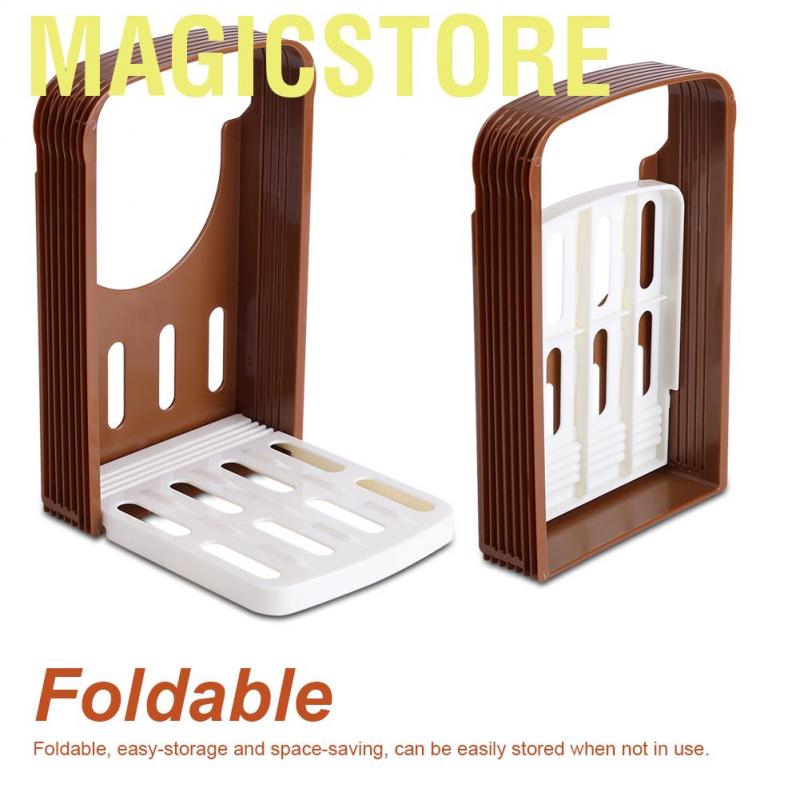 Magicstore Bread/Toast Slicer/Cutter Mold Kitchen Sandwich Slicing Guide Foldable Tools with 4 Thickness