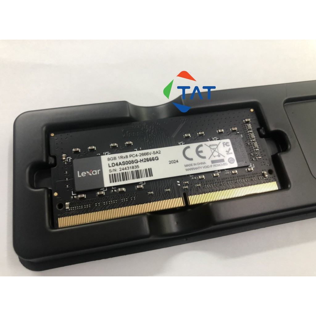 Ram Laptop Lexar 8GB DDR4 2666MHz Chính Hãng - Bảo Hành 3 Năm 1 Đổi 1