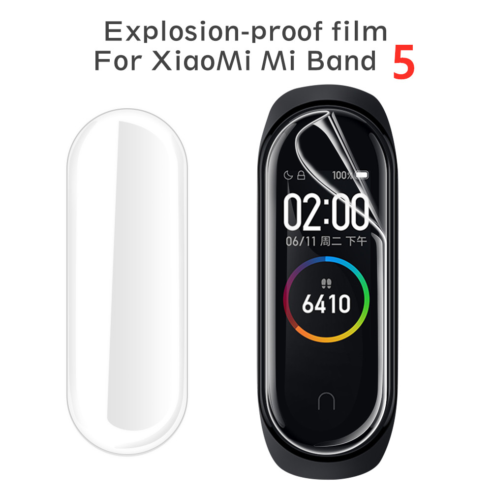Bảo Vệ Miếng Dán Màn Hình Đồng Hồ Thông Minh Xiaomi Mi Band 5 Nfc 1 2 Cái 5 Band 5