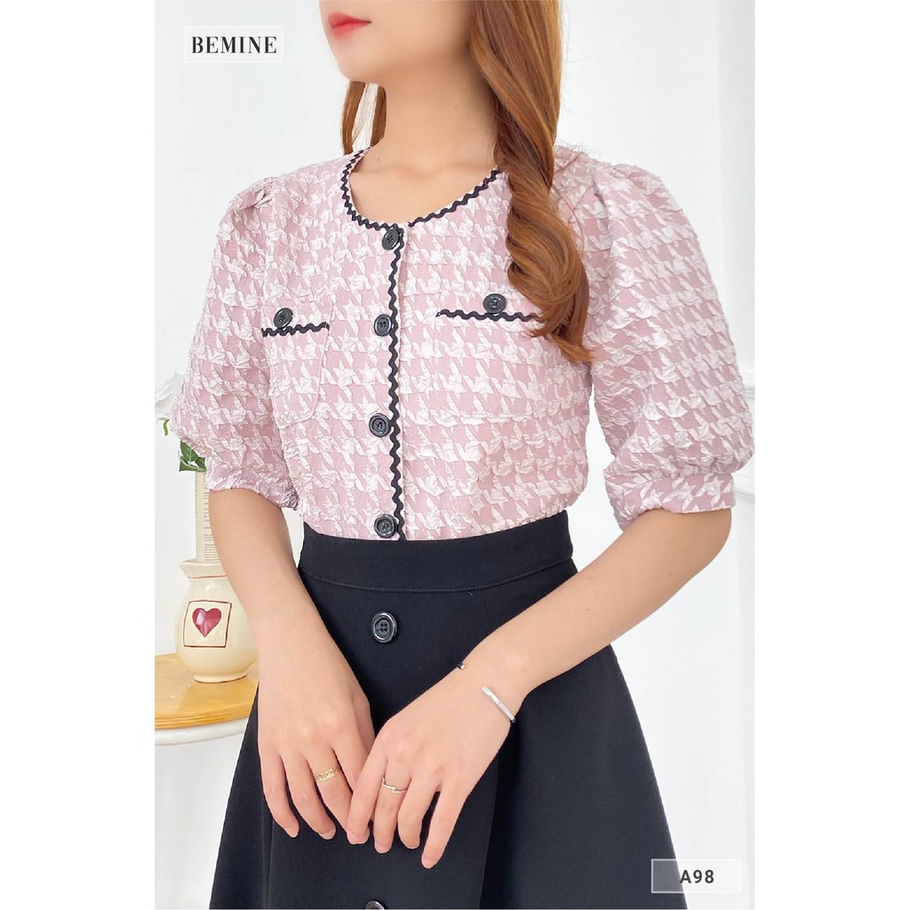 Áo công sở nữ ngắn phong cách BEMINE A98HONG