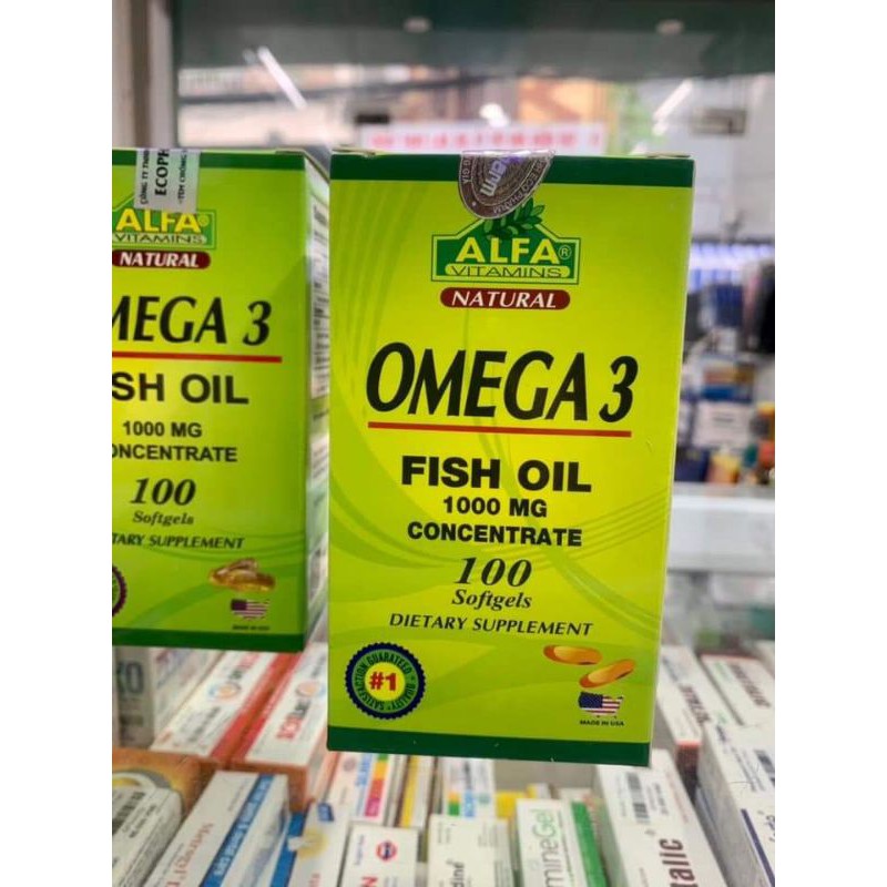 OMEGA 3 1000MG (FISH OIL) BỔ NÃO, TIM MẠCH, SÁNG MẮT
