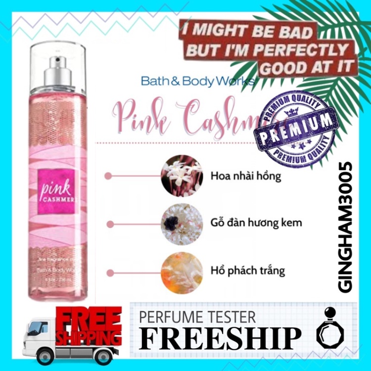 ✦GH✦ Xịt thơm toàn thân body mist Pink Cashmere - Bath & Body Works 236ml