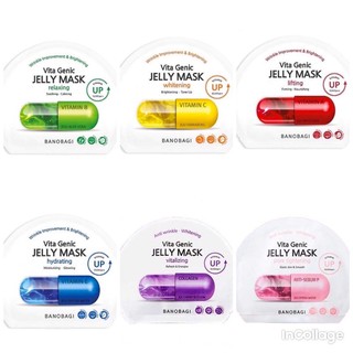 1 Hộp Mặt Nạ BANOBAGI Jelly Mask 10 Miếng / Freeship / Banobagi