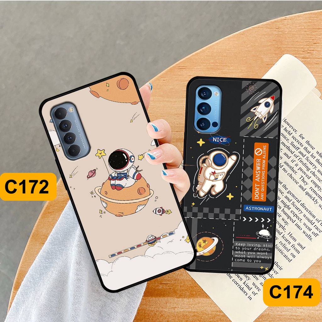 Ốp Oppo Reno 4 - Reno 4 Pro - Reno4 - Reno4 Pro in hình astronaut, phi hành gia vũ trụ hottrend, độc đáo, cá tính.
