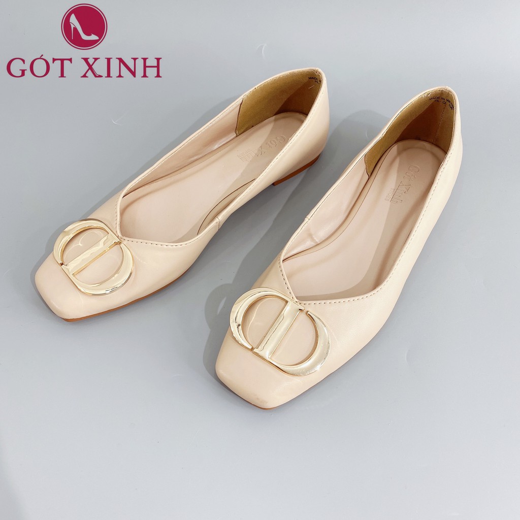 Giày búp bê GÓT XINH B1 da mờ đế bệt