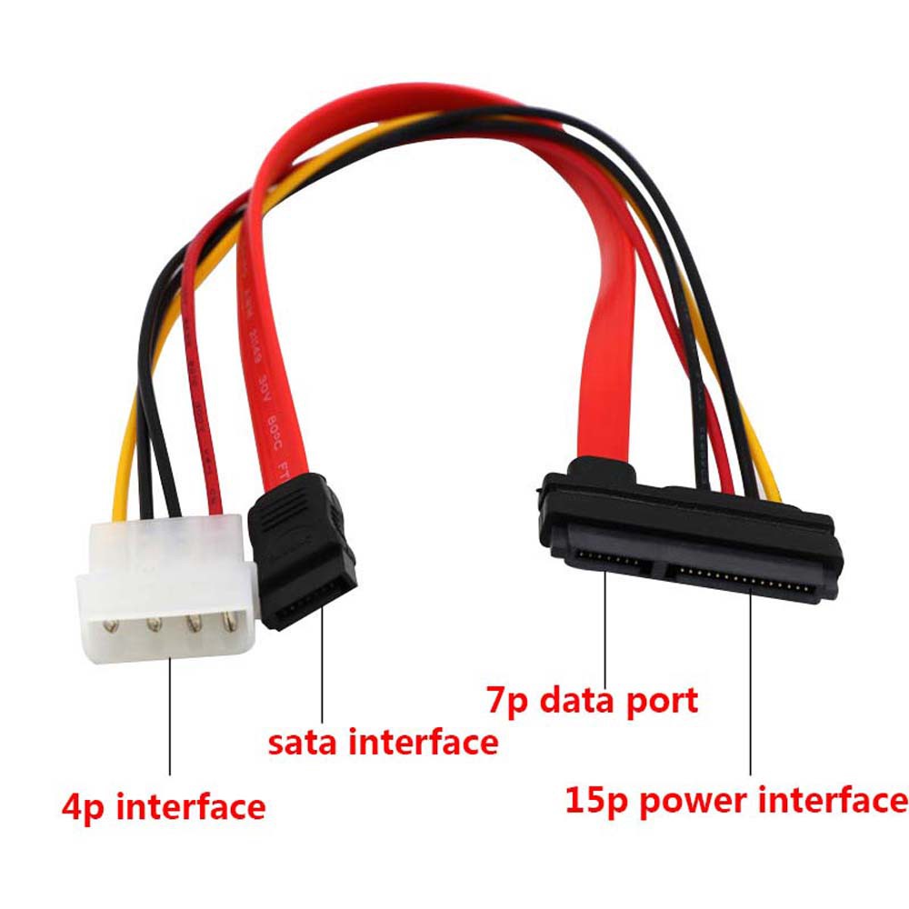 Dây Cáp Chia Nguồn Sata Sata 7 Pin 15 Pin 4 Pin Chuyên Dụng Chất Lượng Cao