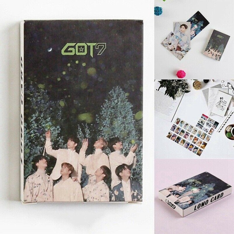 New 32pcs set Kpop GOT7 Mark Personal PhotoCard Picture Poster  Lomo Cards