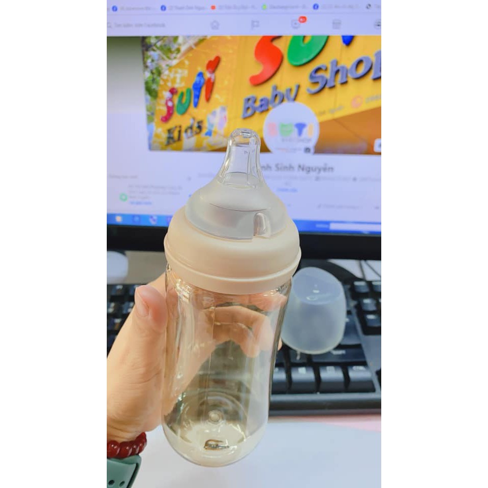 Bình sữa Moyuum PPSU Hàn Quốc 170ml & 270ml⭐️ FREE SHIP ⭐️mềm như ti mẹ, thiết kế chống đầy hơi, an toàn cho bé