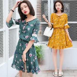 Váy hoa tay lỡ