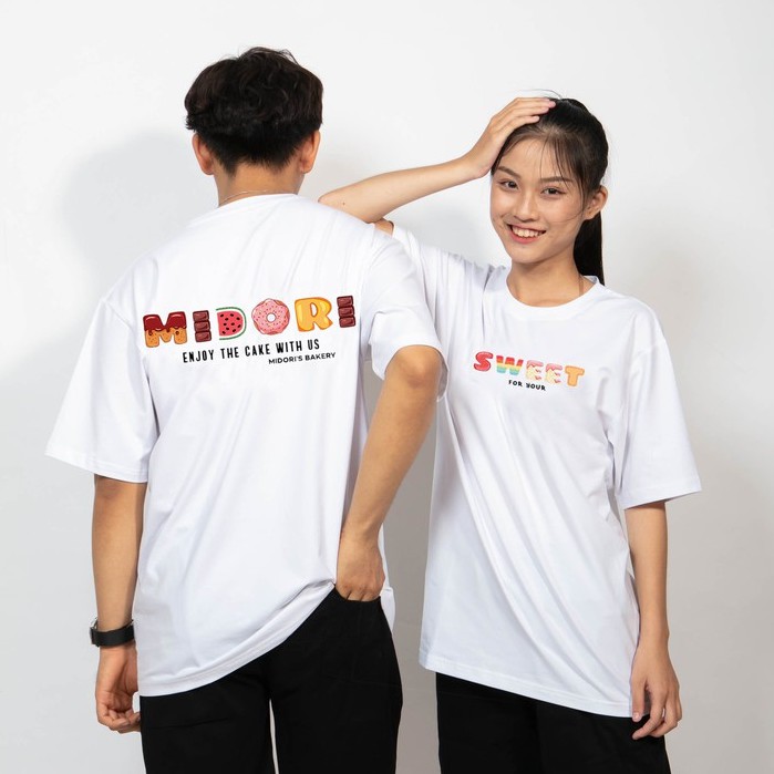 Áo phông Nam Nữ form rộng tay lỡ Thun Unisex Sweet Local Brand Mi Midori