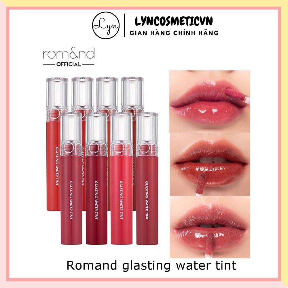 Son Tint Nước Siêu Lì, Lâu Trôi Romand Glasting Water Tint 4g