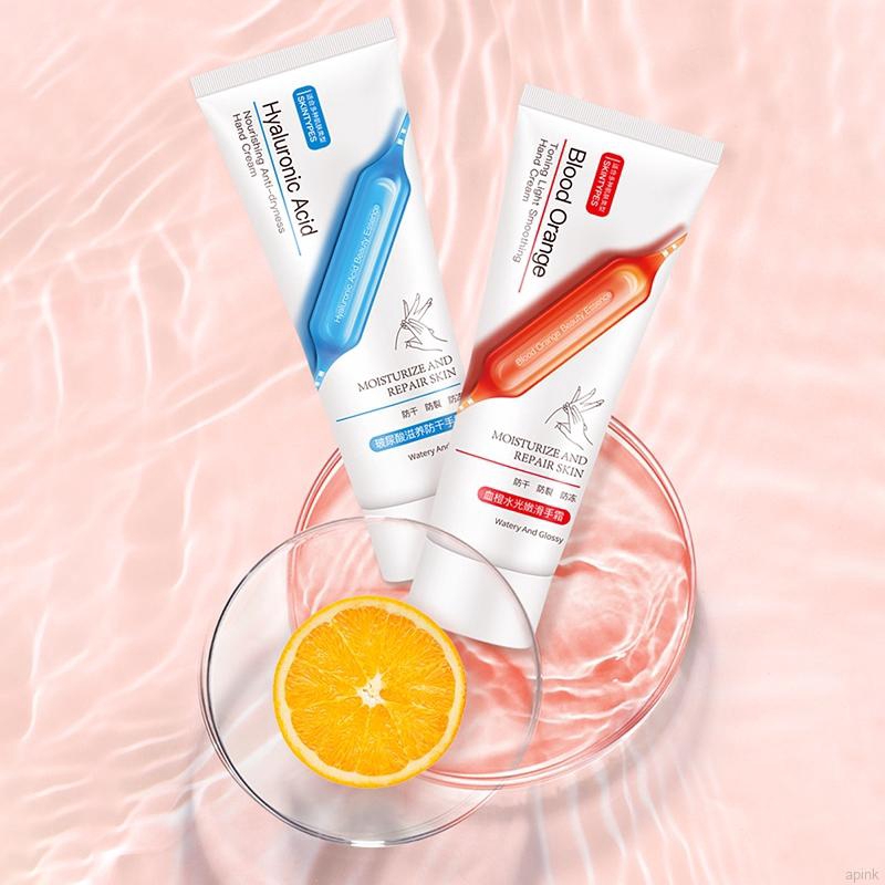 [Hàng mới về] Kem dưỡng tay chiết xuất cam đỏ/Acid Hyaluronic giữ ẩm chống nứt nẻ | BigBuy360 - bigbuy360.vn