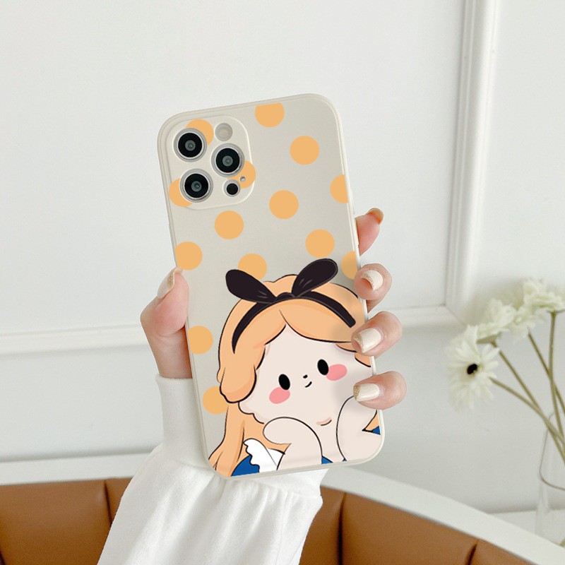 Ốp lưng iphone Babe cạnh vuông bảo vệ camera ip 11 7plus 6 plus 7/8plus x xsmax 11 11pro max 12promax 13promax e100