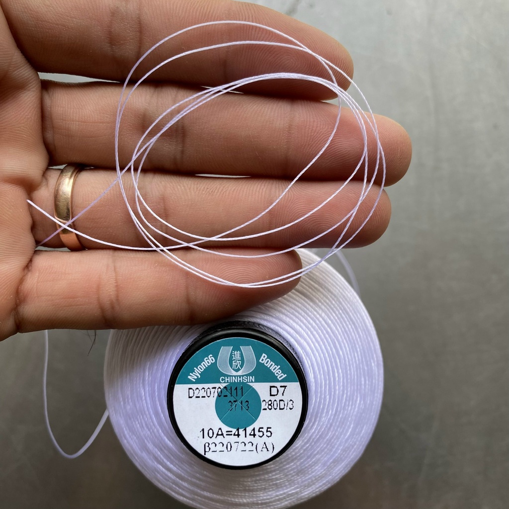 Chỉ nilong 280D/3 cuộn siêu lớn 275gr/ cuộn, dùng trong may ba lô, giày da, túi xách