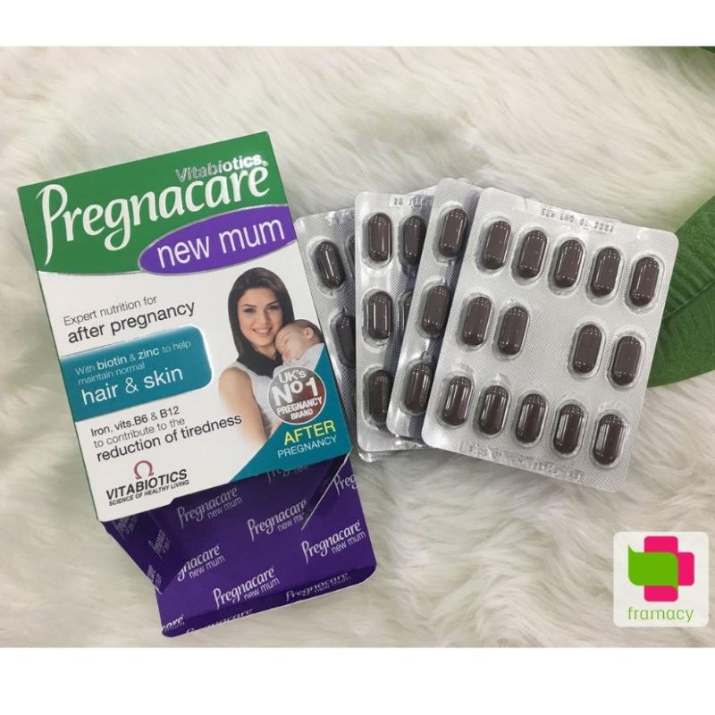 Vitamin tổng hợp Pregnacare New Mum, Anh (56 viên) cải thiện tóc và da cho phụ nữ sau sinh