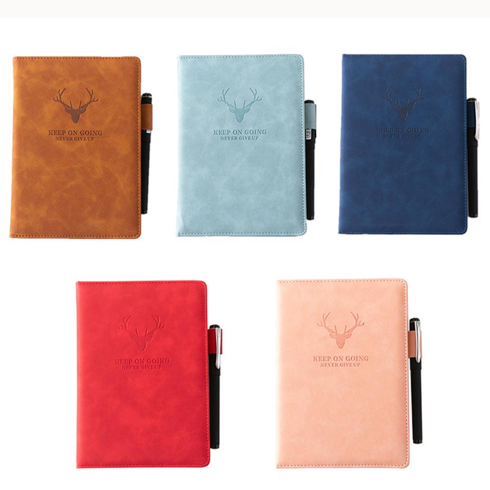 Sổ Ghi Chép Nhật Ký Khổ A5 Bằng Da Dày Dặn Xoay 360 Độ Tiện Dụng