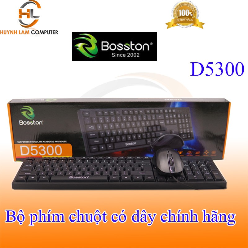 Bộ phím chuột có dây Bosston D5300 độ phân giải 1600DPi – VSP phân phối