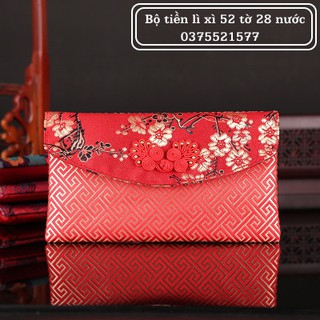 Túi gấm thêu sang trọng đựng lì xì mẫu 2