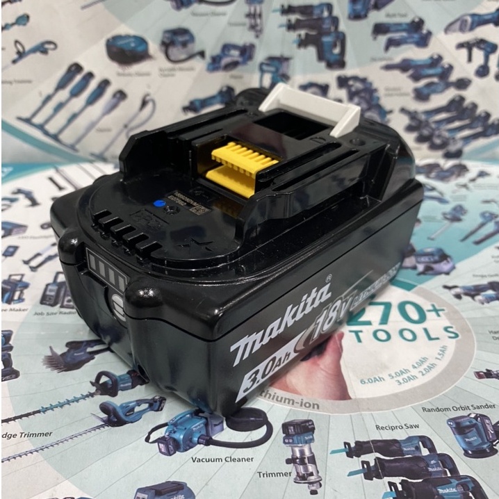Pin Makita BL1830B 18V/3.0Ah chính hãng có led báo pin.BN.