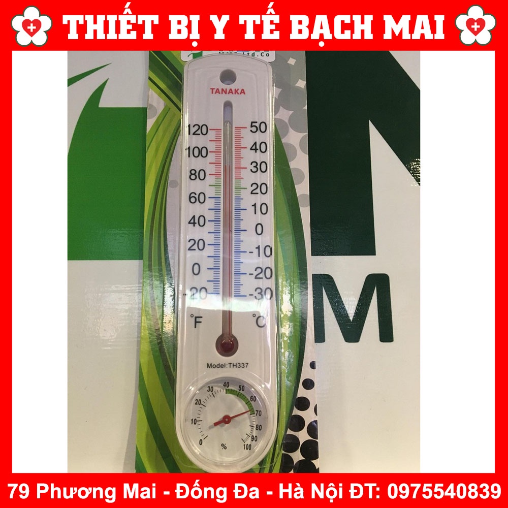 Nhiệt Ẩm Kế Cơ Học Đo Nhiệt Độ Và Độ Ẩm Anymetre TANAKA TH101E / TH337, Để Bàn Hoặc Treo Tường