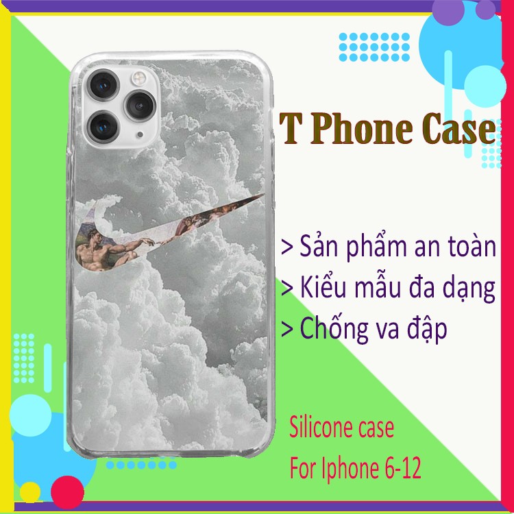 Ốp lưng ốp đt iphone nike trên bầu trời trắng sáng may mắn Iphone 7/7Plus đến 12/12 Promax OFFPOD00012