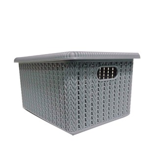 Rổ Nhựa Đựng Vật Dụng Có Quai Và Nắp Đậy Size Lớn